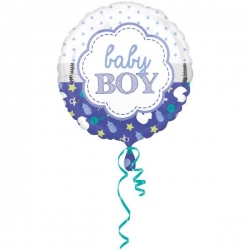 Balon foliowy Baby Boy na Baby Shower 43 cm